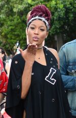 KEKE PALMER and Friends Out in Miami Beach 12/31/2016