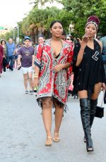KEKE PALMER and Friends Out in Miami Beach 12/31/2016