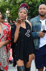 KEKE PALMER and Friends Out in Miami Beach 12/31/2016