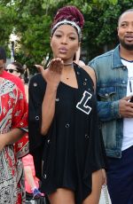 KEKE PALMER and Friends Out in Miami Beach 12/31/2016
