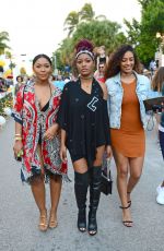 KEKE PALMER and Friends Out in Miami Beach 12/31/2016