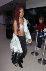 KEKE PALMER at Los Angeles International Airport 12/29/2016