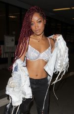 KEKE PALMER at Los Angeles International Airport 12/29/2016