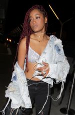 KEKE PALMER at Los Angeles International Airport 12/29/2016