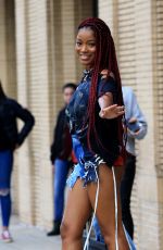 KEKE PALMER in SHorts Out Shopping in Los Angeles 01/07/2017