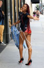 KEKE PALMER in SHorts Out Shopping in Los Angeles 01/07/2017