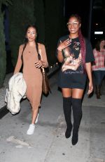 KEKE PALMER Night Out in West Hollywood 01/06/2017