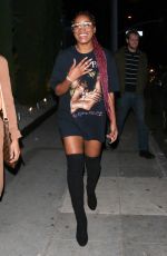 KEKE PALMER Night Out in West Hollywood 01/06/2017