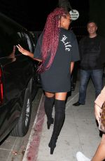 KEKE PALMER Night Out in West Hollywood 01/06/2017