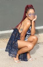 KEKE PALMER Out and About in Beverly Hills 01/07/2017
