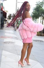 KEKE PALMER Out and About in Beverly Hills 01/11/2017