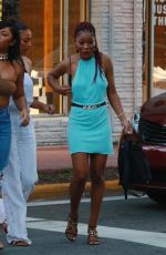 KEKE PALMER Out for Dinner at Puerto Sagua Restraurant in Miami Beach 01/01/2017