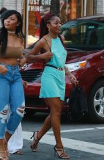 KEKE PALMER Out for Dinner at Puerto Sagua Restraurant in Miami Beach 01/01/2017