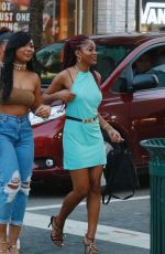KEKE PALMER Out for Dinner at Puerto Sagua Restraurant in Miami Beach 01/01/2017