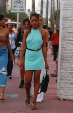 KEKE PALMER Out for Dinner at Puerto Sagua Restraurant in Miami Beach 01/01/2017