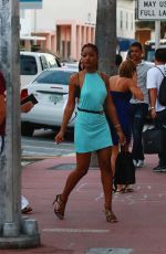 KEKE PALMER Out for Dinner at Puerto Sagua Restraurant in Miami Beach 01/01/2017