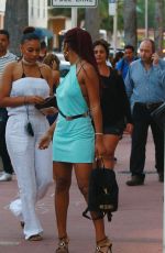 KEKE PALMER Out for Dinner at Puerto Sagua Restraurant in Miami Beach 01/01/2017