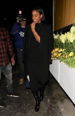 KELLY ROWLAND Leaves a Dinner in West Hollywood 01/21/2017
