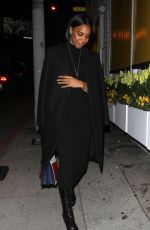 KELLY ROWLAND Leaves a Dinner in West Hollywood 01/21/2017