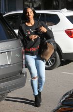 KELLY ROWLAND Out and About in Beverly Hills 01/14/2017