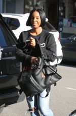 KELLY ROWLAND Out and About in Beverly Hills 01/14/2017