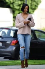 KELLY ROWLAND Out and About in Beverly Hills 01/15/2017