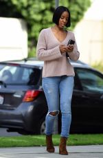 KELLY ROWLAND Out and About in Beverly Hills 01/15/2017