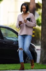 KELLY ROWLAND Out and About in Beverly Hills 01/15/2017