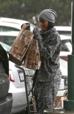 KELLY ROWLAND Out for Grocery Shopping in Beverly Hills 01/22/2017