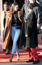 KENDALL JENNER and A$AP Rocky Out in Paris 01/22/2017