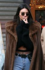 KENDALL JENNER and A$AP Rocky Out in Paris 01/22/2017