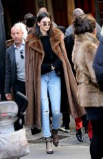 KENDALL JENNER and A$AP Rocky Out in Paris 01/22/2017