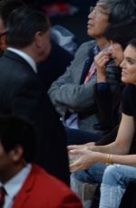 KENDALL JENNER and HAILEY BALDWIN at LA Lakers v Memphis Grizzlies Game in Los Angeles 01/03/2017