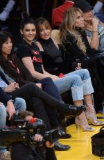 KENDALL JENNER and HAILEY BALDWIN at LA Lakers v Memphis Grizzlies Game in Los Angeles 01/03/2017