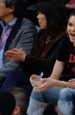 KENDALL JENNER and HAILEY BALDWIN at LA Lakers v Memphis Grizzlies Game in Los Angeles 01/03/2017