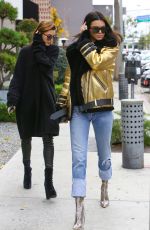 KENDALL JENNER and HAILEY BALDWIN Out in West Hollywood 01/02/2017