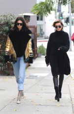 KENDALL JENNER and HAILEY BALDWIN Out in West Hollywood 01/02/2017