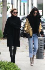 KENDALL JENNER and HAILEY BALDWIN Out in West Hollywood 01/02/2017