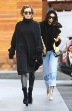 KENDALL JENNER and HAILEY BALDWIN Out in West Hollywood 01/02/2017