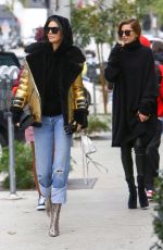 KENDALL JENNER and HAILEY BALDWIN Out in West Hollywood 01/02/2017