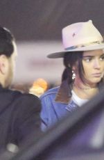 KENDALL JENNER Arrives at The Kings of Leon Concert in Inglewood 01/28/2017
