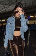 KENDALL JENNER at JFK Airport in New York 01/12/2017