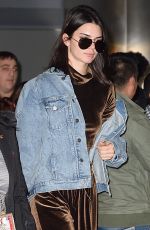 KENDALL JENNER at JFK Airport in New York 01/12/2017