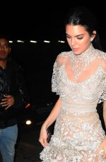 KENDALL JENNER at Metropolitan Museum of Art in New York 01/16/2017