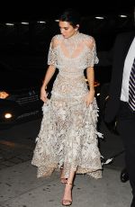 KENDALL JENNER at Metropolitan Museum of Art in New York 01/16/2017