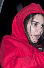 KENDALL JENNER Leaves State Social House in West Hollywood 01/09/2017