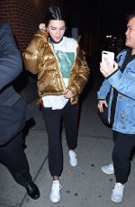 KENDALL JENNER Night Out in New York 01/18/2017