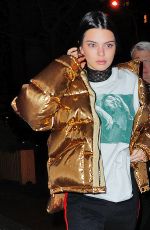KENDALL JENNER Night Out in New York 01/18/2017