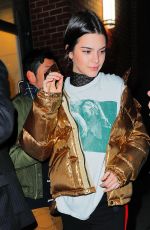KENDALL JENNER Night Out in New York 01/18/2017
