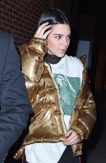 KENDALL JENNER Night Out in New York 01/18/2017